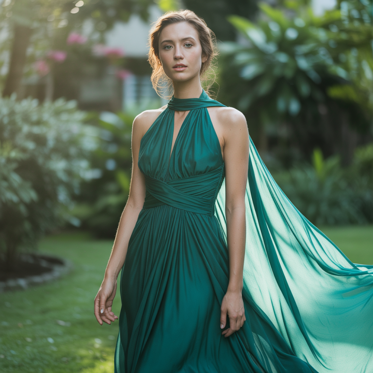 Green Dress Captions For Instagram
