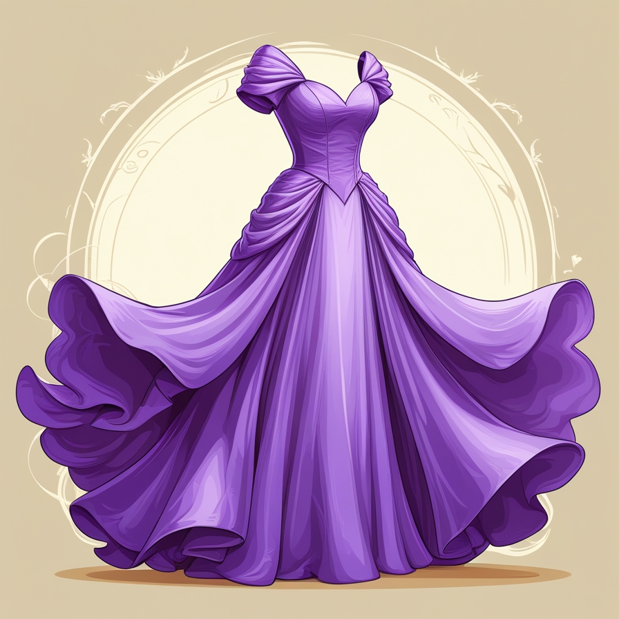 Cute Purple Dress Captions For Instagram