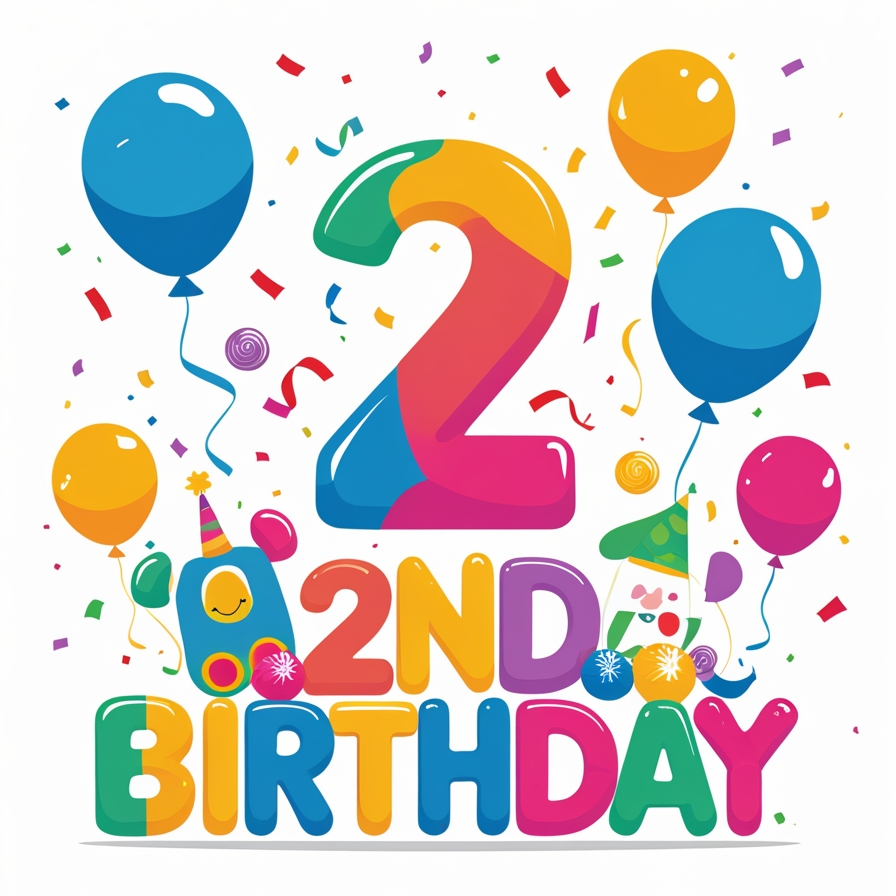 Short 2nd Birthday Captions For Instagram