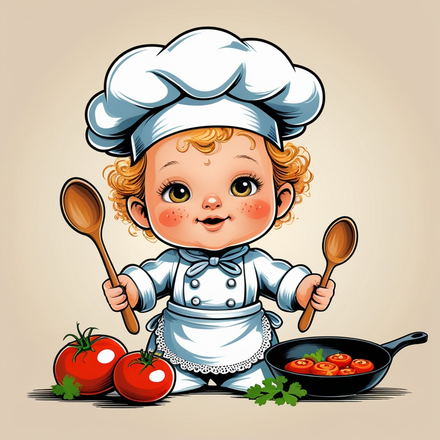 Clever Baby Chef Photoshoot Captions For Instagram